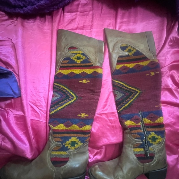 Freebird Cabal Blanket Tall Boots Womens 10 . Over the knee boots FREE SHIPPING - Picture 6 of 7